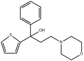 알파-페닐-알파-2-티에닐모르폴린프로판-1-올 구조식 이미지