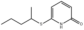 2(1H)-Pyridinone,6-[(1-methylbutyl)thio]-(9CI) 구조식 이미지