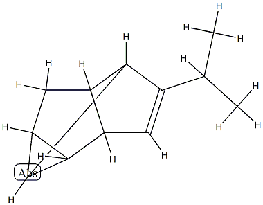 1,2,4-Methenopentalene,1,2,3,3a,4,6a-hexahydro-5-(1-methylethyl)-(9CI) Structure