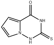 2-thioxo-2,3-dihydropyrrolo[2,1-f][1,2,4]triazin-4(1H)-one 구조식 이미지