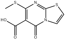 7-(Methylthio)-5-oxo-5H-thiazolo[3,2,a]pyriMidine-6-carboxylic acid 구조식 이미지