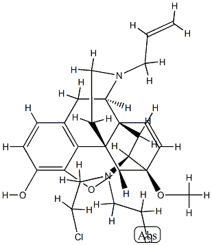 N-allyl-7-N,N-bis(beta-chloroethyl)amino-6,14-endoethenotetrahydronororipavine Structure