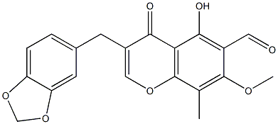 6-aldehydo-7-methoxyisoophiopogonanone B Structure