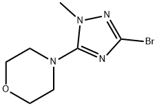 4-(3-bromo-1-methyl-1H-1,2,4-triazol-5-yl)morpholine(SALTDATA: FREE) Structure