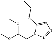 1H-1,2,3-Triazole,1-(2,2-dimethoxyethyl)-5-ethoxy-(9CI) Structure
