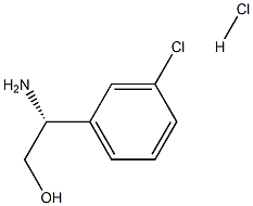 Benzeneethanol, β-aMino-3-chloro-, hydrochloride (1:1), (βR)- Structure