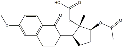 17 beta-acetoxy-3-methoxy-9-oxo-9,11-secoestra-1,3,5(10)-trien-11-oic acid Structure