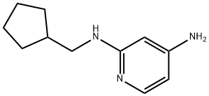 N2-(시클로펜틸메틸)피리딘-2,4-디아민 구조식 이미지