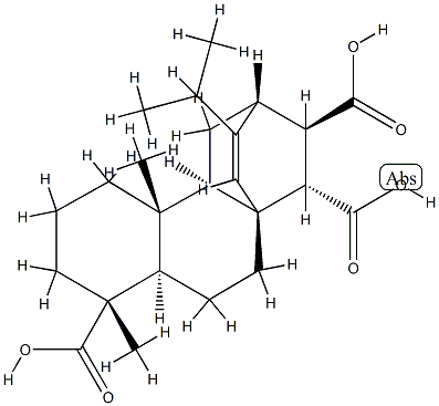 (4alpha,8alpha,12alpha,13R,14S)-16-isopropyl-17,19-dinoratis-15-ene-4,13,14-tricarboxylic acid  Structure