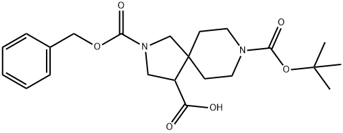 2-(Benzyloxycarbonyl)-8-(Tert-Butoxycarbonyl)-2,8-Diazaspiro[4.5]Decane-4-Carboxylic Acid(WX100122) Structure
