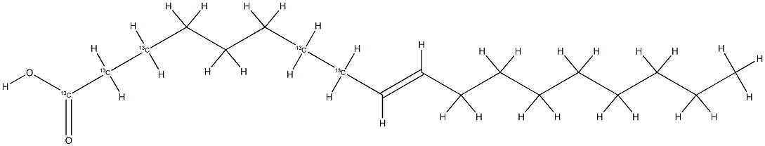 Elainic acid-1,2,3,7,8-13C5 Structure