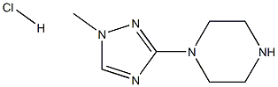 1-(1-Methyl-1H-[1,2,4]triazol-3-yl)-piperazine hydrochloride Structure