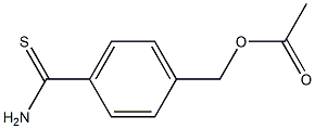 4-(AcetoxyMethyl)thiobenzaMide, 97% 구조식 이미지