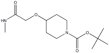 2-(1-Boc-4-piperidinyloxy)-N-MethylacetaMide, 96% 구조식 이미지