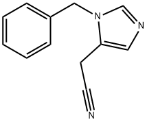 (1-벤질-1H-이미다졸-5-일)아세토니트릴(SALTDATA:HCl) 구조식 이미지