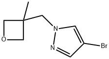 4-bromo-1-((3-methyloxetan-3-yl)methyl)-1H-pyrazole 구조식 이미지