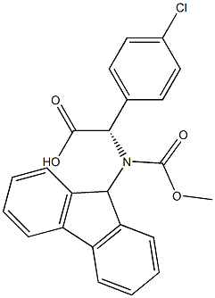 (9H-Fluoren-9-yl)MethOxy]Carbonyl Phg(4-Cl)-OH 구조식 이미지