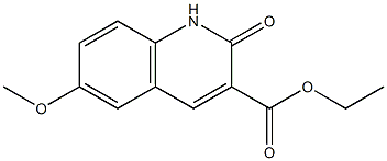 ethyl 1,2-dihydro-6-methoxy-2-oxoquinoline-3-carboxylate Structure