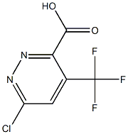 6-Chloro-4-trifluoromethyl-pyridazine-3-carboxylic acid Structure