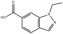 1-ETHYL-1H-INDAZOLE-6-CARBOXYLIC ACID 구조식 이미지