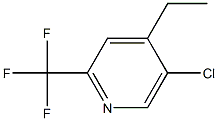 5-Chloro-4-ethyl-2-trifluoromethyl-pyridine 구조식 이미지