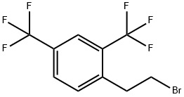 1-(2-bromoethyl)-2,4-bis(trifluoromethyl)benzene 구조식 이미지