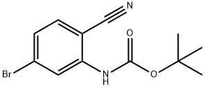 tert-butyl 5-bromo-2-cyanophenylcarbamate Structure