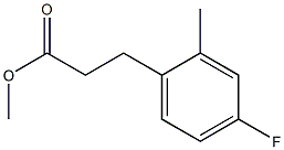 3-(4-Fluoro-2-methyl-phenyl)-propionic acid methyl ester Structure