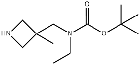 Ethyl-(3-methyl-azetidin-3-ylmethyl)-carbamic acid tert-butyl ester Structure