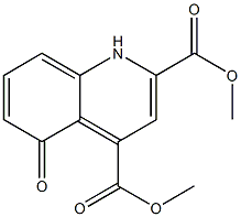 dimethyl 5-hydroxyquinoline-2,4-dicarboxylate 구조식 이미지