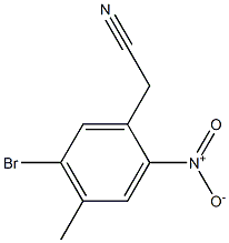 2-(5-bromo-4-methyl-2-nitrophenyl)acetonitrile Structure