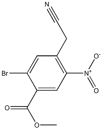 methyl 2-bromo-4-(cyanomethyl)-5-nitrobenzoate Structure