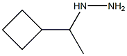 (1-cyclobutylethyl)hydrazine Structure
