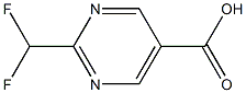 2-difluoromethyl-pyrimidine-5-carboxylic acid Structure