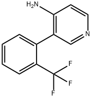 3-(2-(trifluoroMethyl)phenyl)pyridin-4-aMine Structure