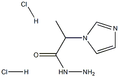 2-(1H-Imidazol-1-yl)propanohydrazide dihydrochloride 구조식 이미지