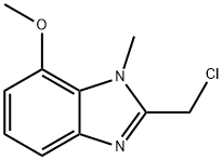2-(chloroMethyl)-7-Methoxy-1-Methyl-1H-benzo[d]iMidazole Structure