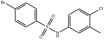 4-bromo-N-(4-chloro-3-methylphenyl)-benzenesulfonamide（WS203368） 구조식 이미지