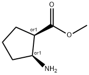 Cyclopentanecarboxylic acid, 2-amino-, methyl ester, (1R,2S)-rel- (9CI) Structure