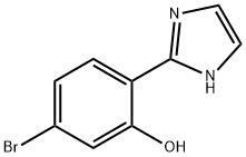 5-브로모-2-(1H-이미다졸-2-일)페놀 구조식 이미지