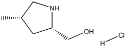 (2S,4S)-((4-Methylpyrrolidin-2-Yl)Methanol Hydrochloride 구조식 이미지