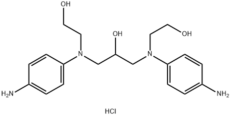 하이드록시프로필비스(N-하이드록시에틸-p-페닐렌다이아민)에이치씨엘 구조식 이미지