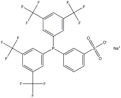 비스(3,5-디트리플루오로메틸페닐)(3-술포나토페닐)포스핀,나트륨염 구조식 이미지