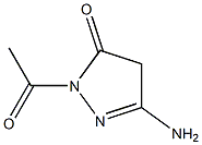 3H-Pyrazol-3-one,2-acetyl-5-amino-2,4-dihydro-(9CI) Structure