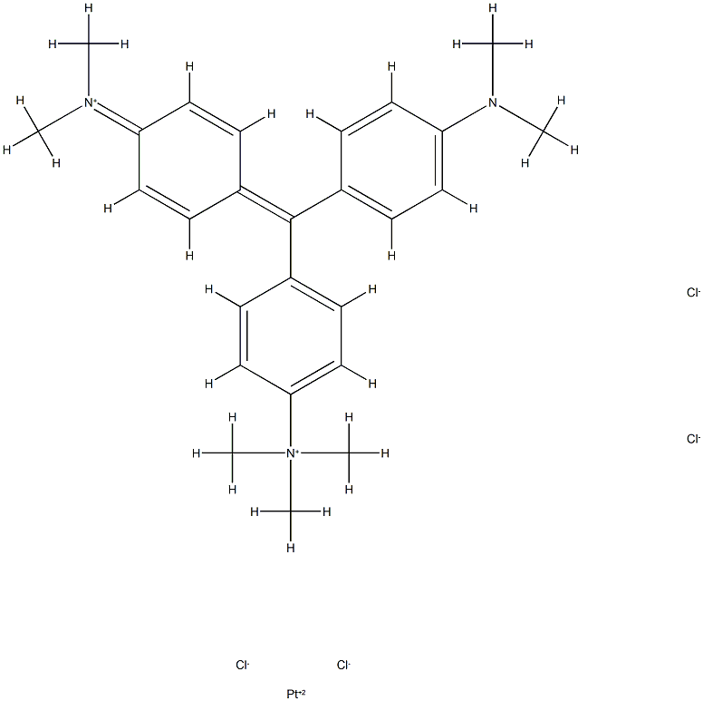 platinum methyl green complex Structure