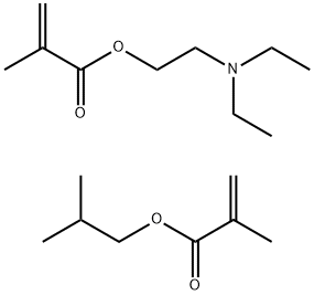 2-Propenoic acid, 2-methyl-, 2-(diethylamino)ethyl ester, polymer with 2-methylpropyl 2-methyl-2-propenoate Structure