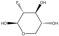 베타-D-실로피라노스,2-데옥시-2-플루오로-(9CI) 구조식 이미지