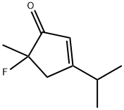 2-Cyclopenten-1-one,5-fluoro-5-methyl-3-(1-methylethyl)-(9CI) 구조식 이미지