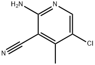 2-아미노-5-클로로-4-메틸니코티노니트릴 구조식 이미지