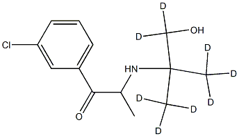 Hydroxybupropion-d8 구조식 이미지